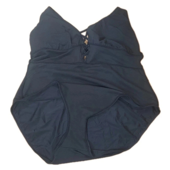 Adore Me Andressa Contour Plus Wireless Swimsuit Woman Plus 3X Black Shaping Nwt - Picture 7 of 13